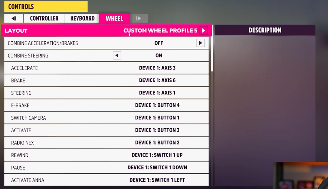 forza horizon 4 steering wheel setup xbox