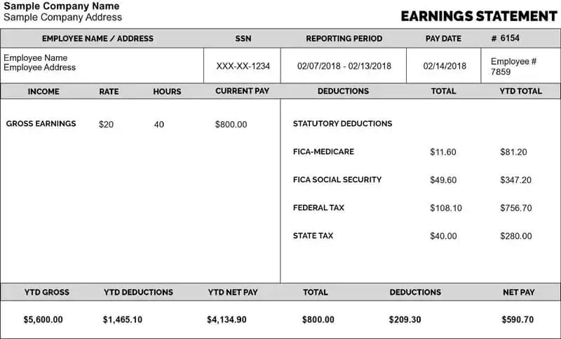 free check stubs template