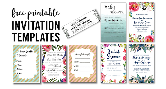 free invitation templates