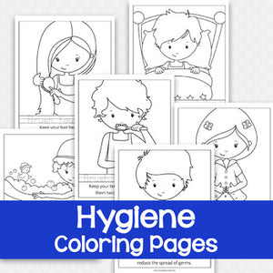 free printable personal hygiene coloring pages