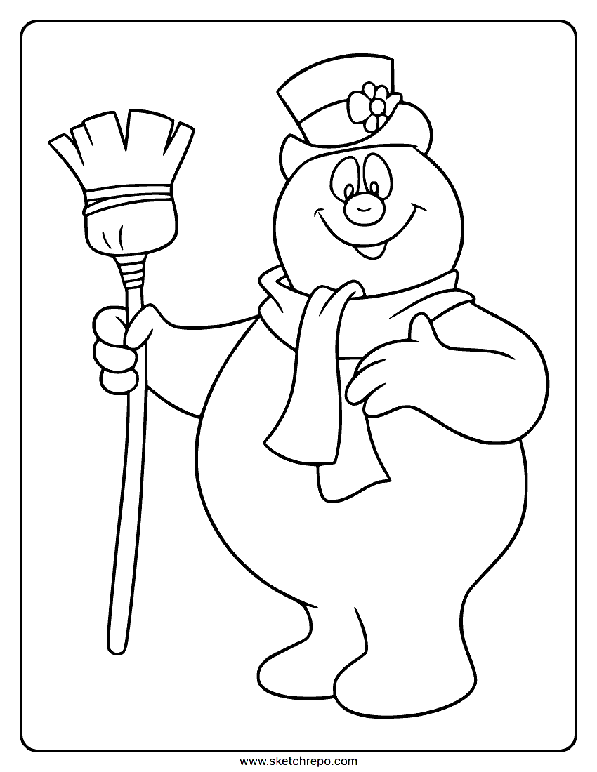 frosty the snowman coloring pages