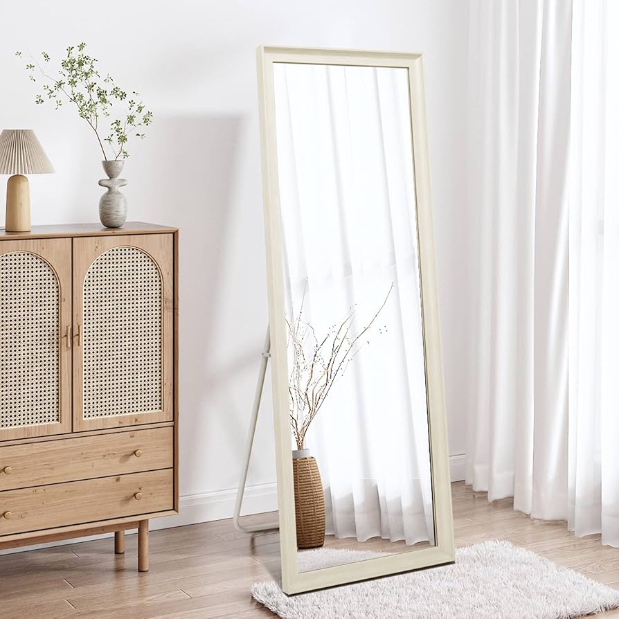 full length mirror with a stand