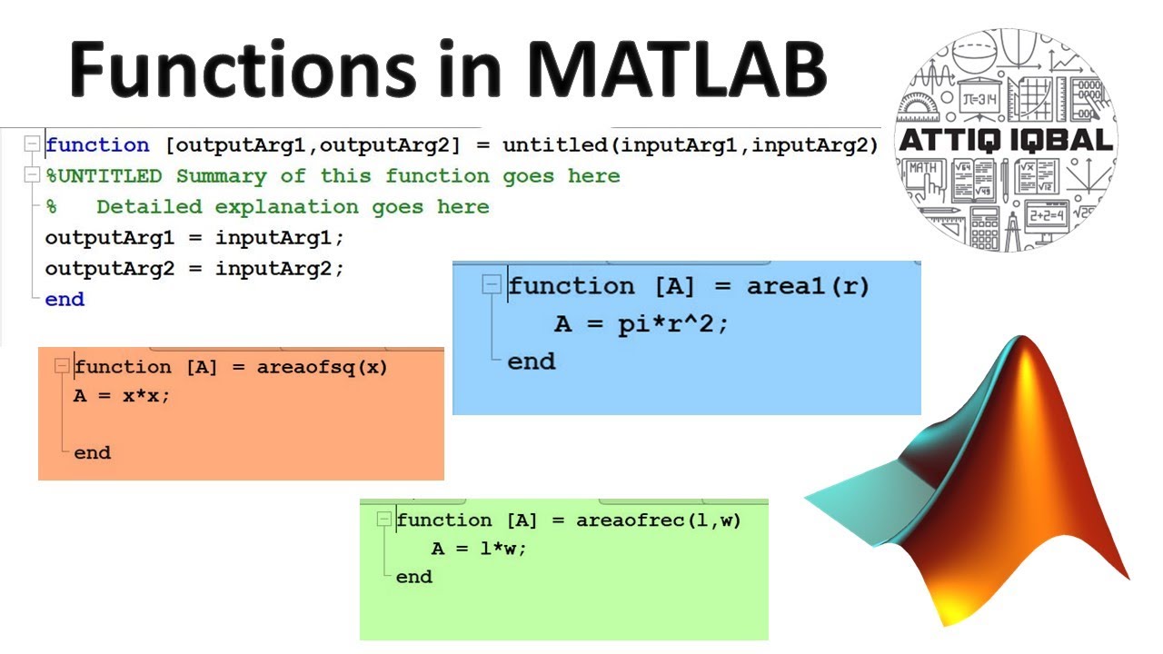 functions matlab