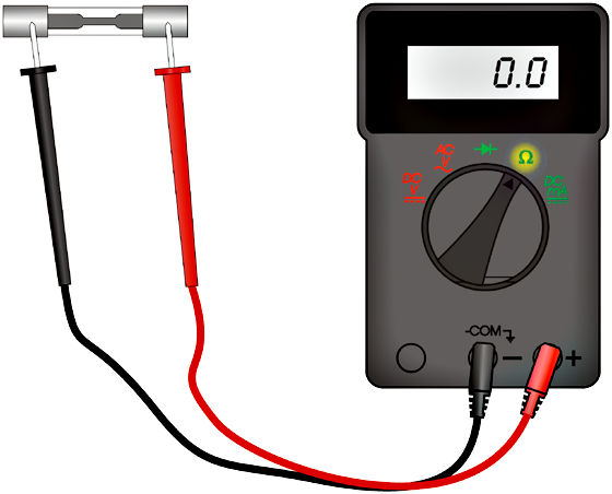 fuse test multimeter