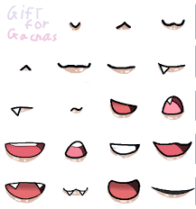 gacha life mouth base