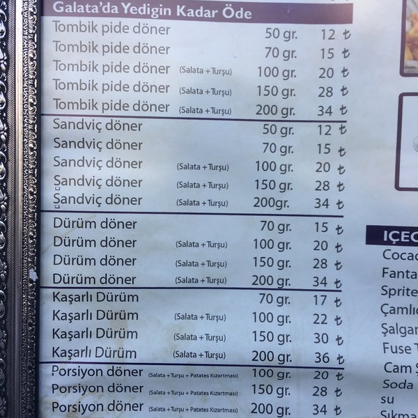 galata döner şişli