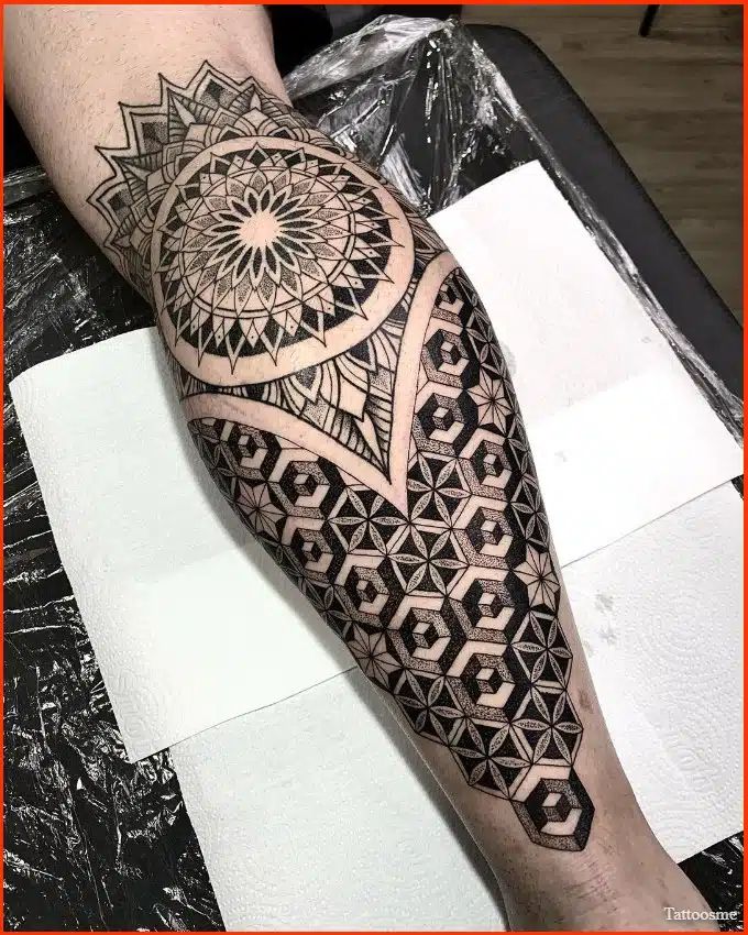 geometric tattoos for men