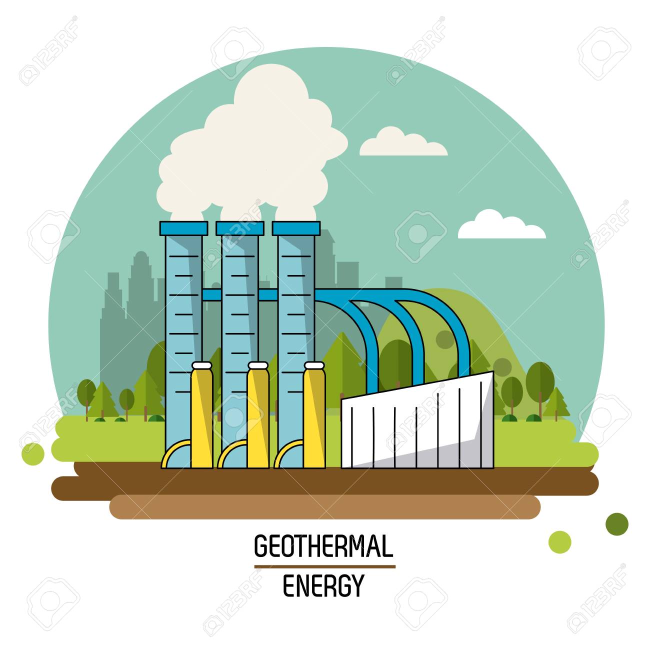 geothermal clipart