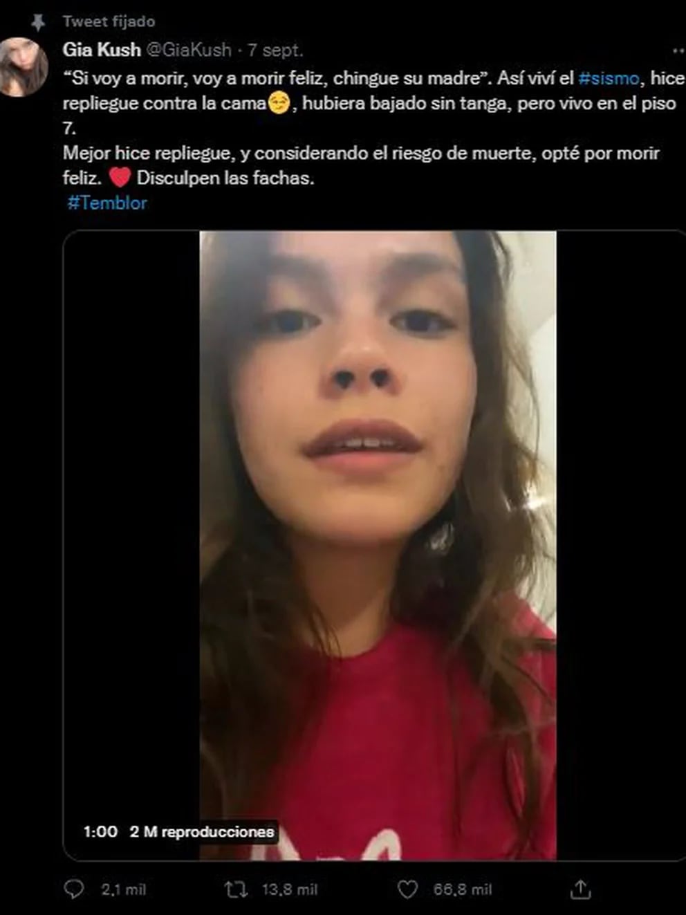 gia kush video del sismo completo