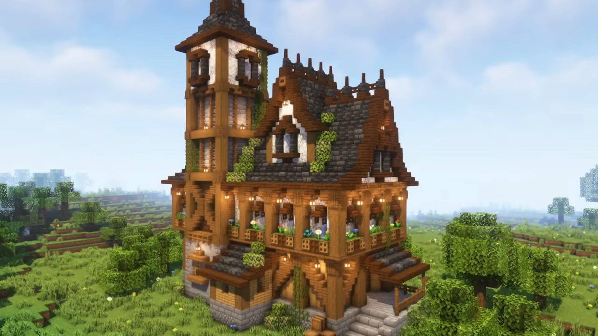 giant minecraft house