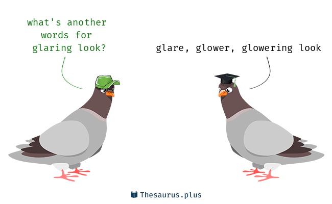 glaring thesaurus