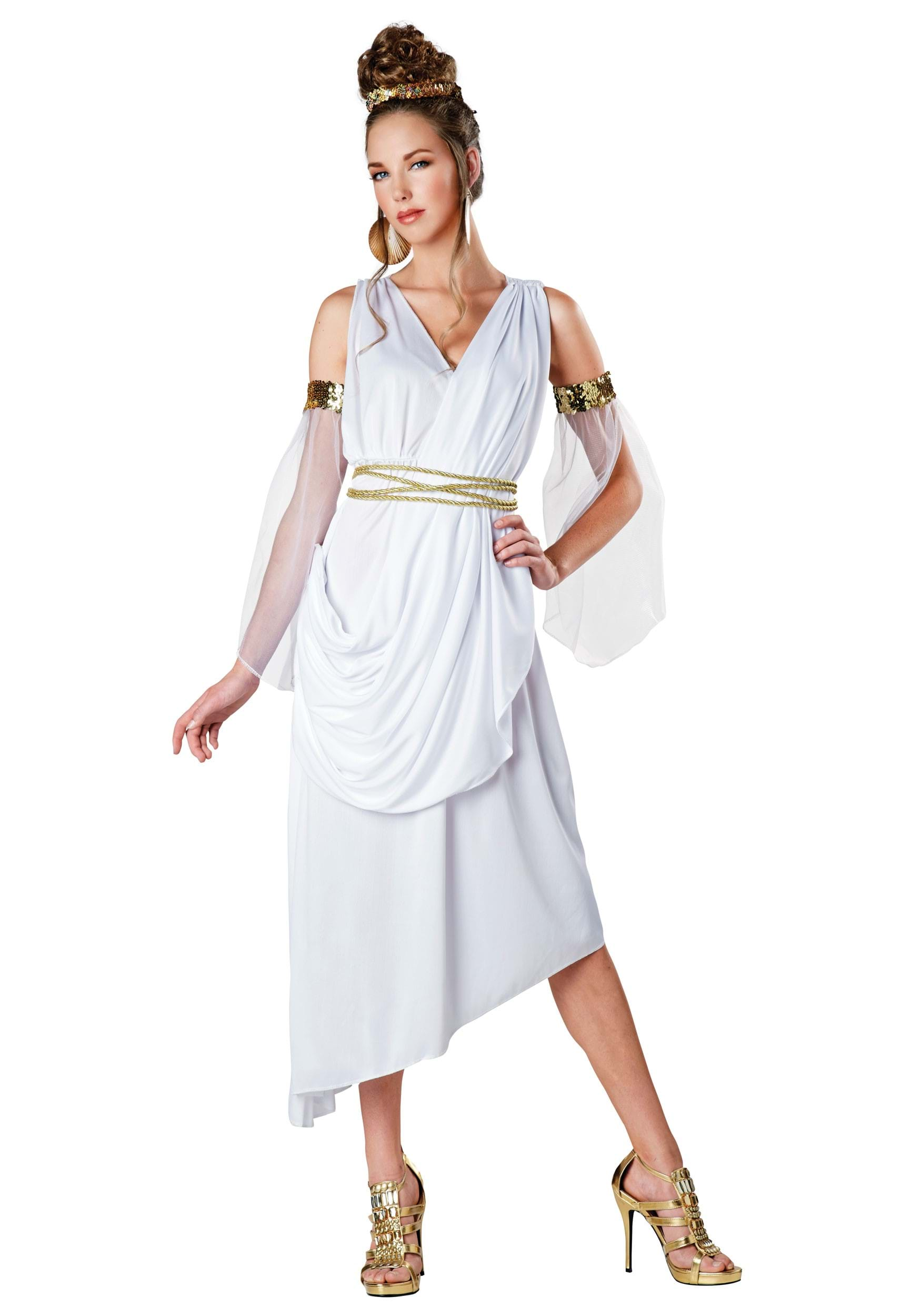 goddess costume with sleeves