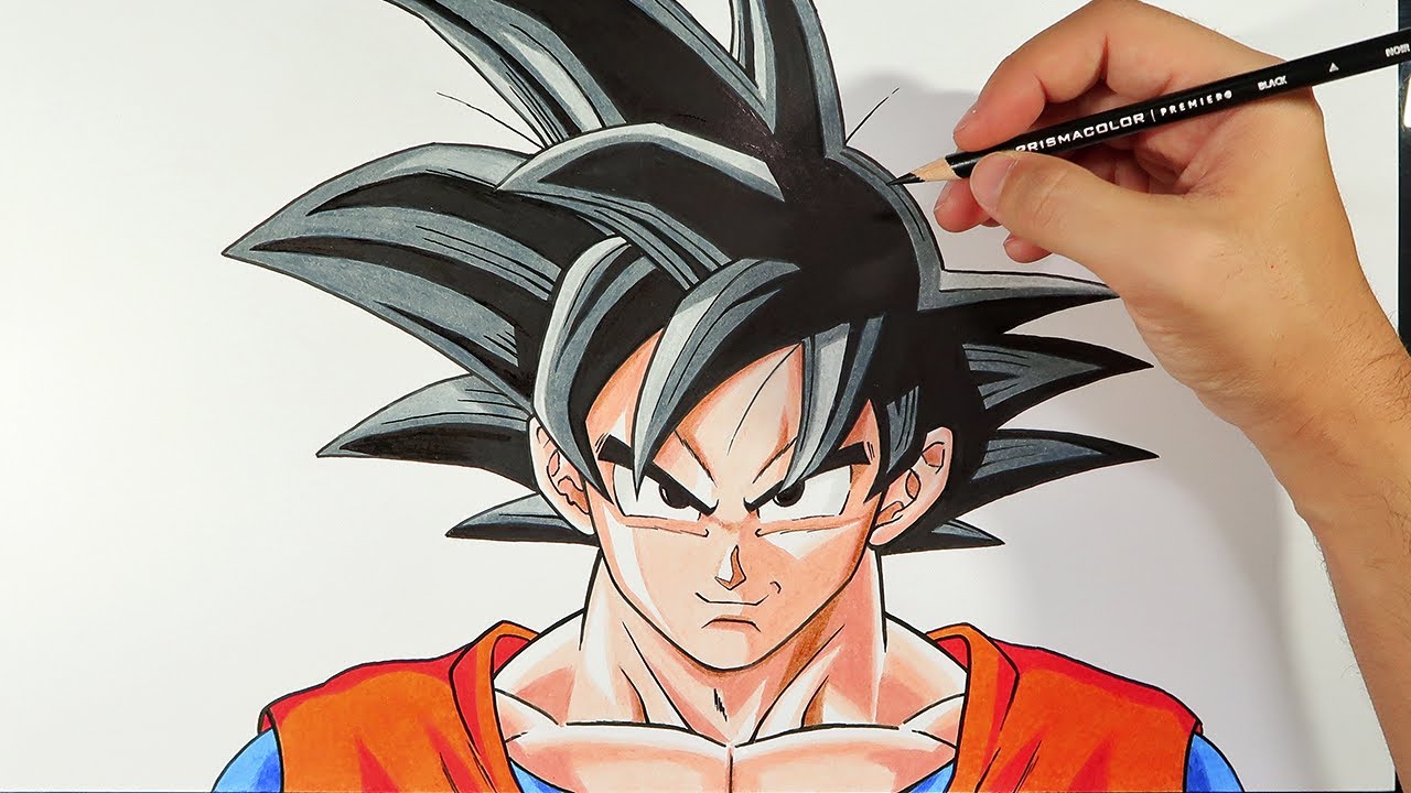 goku dibujo facil