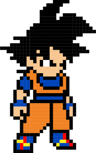 goku pixel png