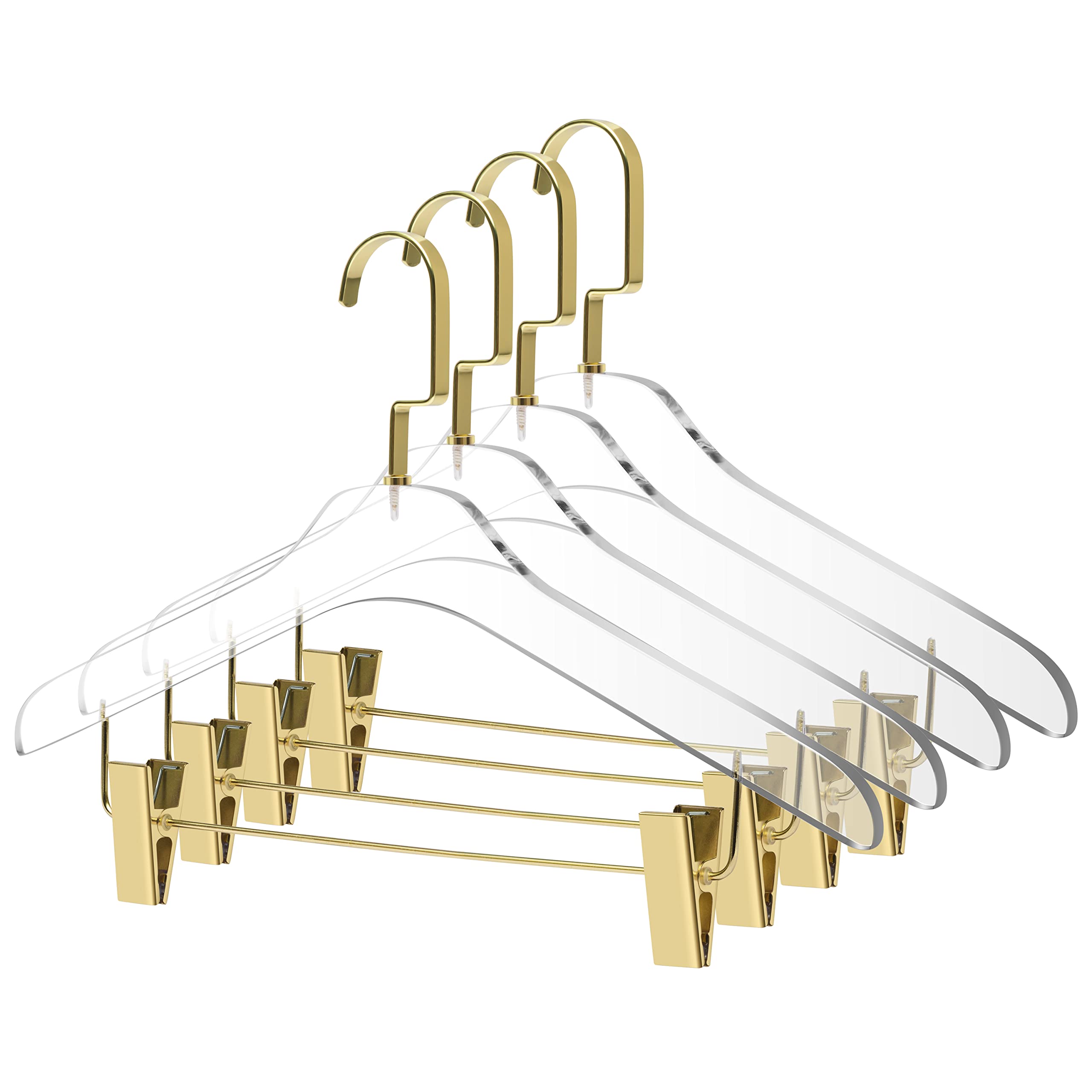 gold clothes hangers