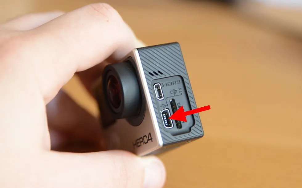 gopro hero 4 usb port