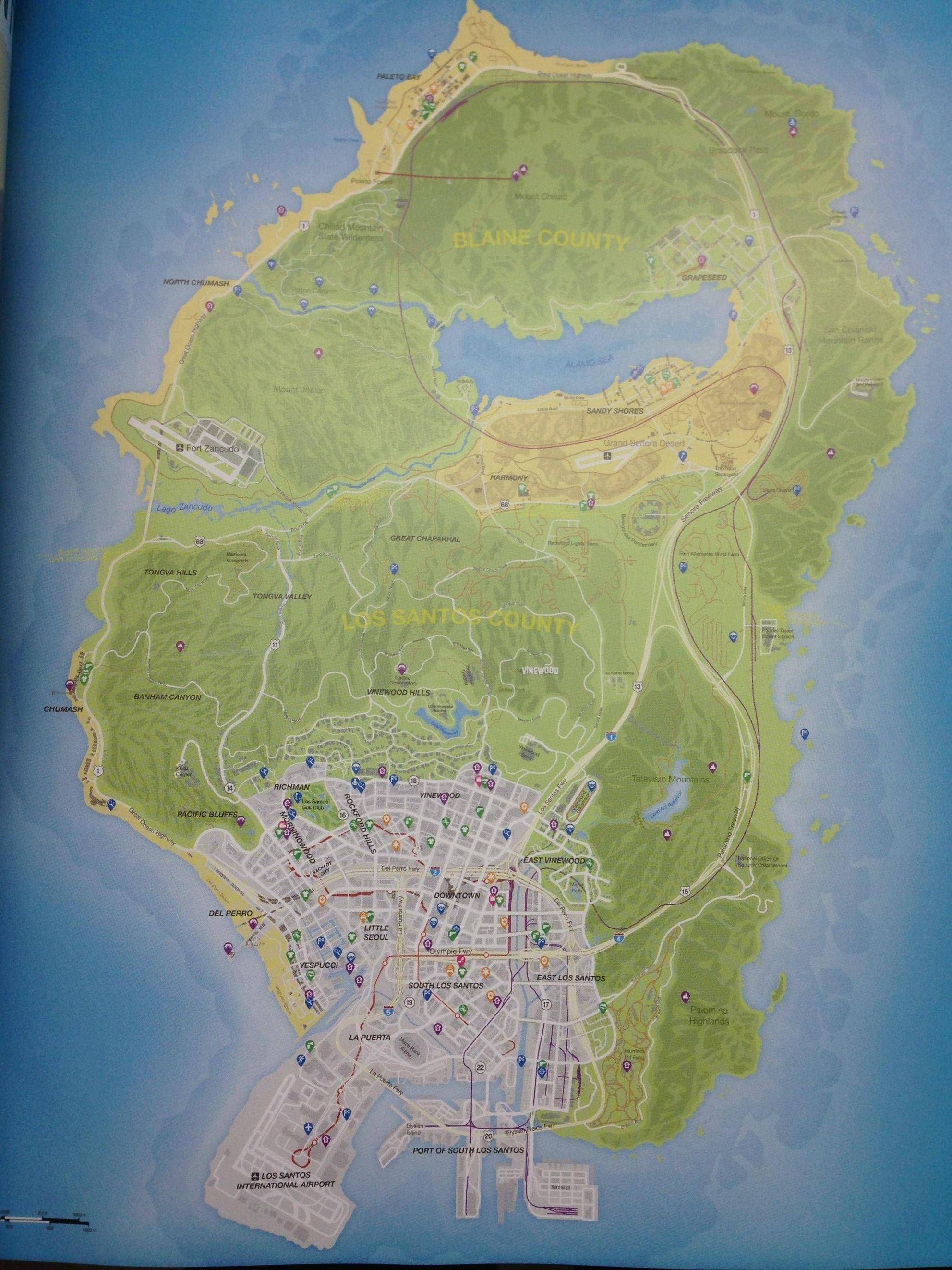 grand theft auto v map