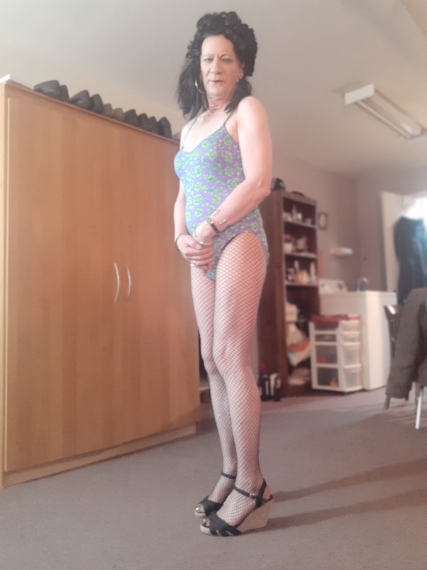 granny pantyhose tease