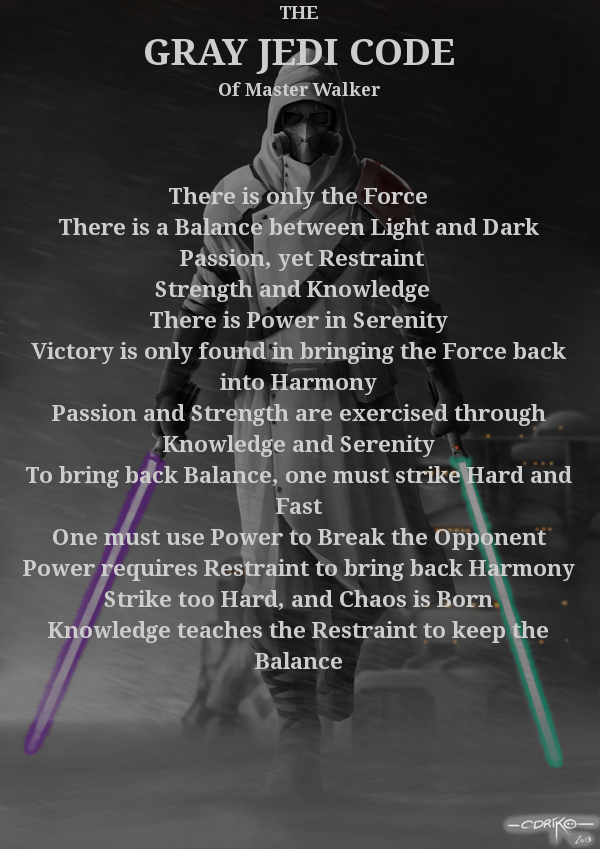 gray jedi code