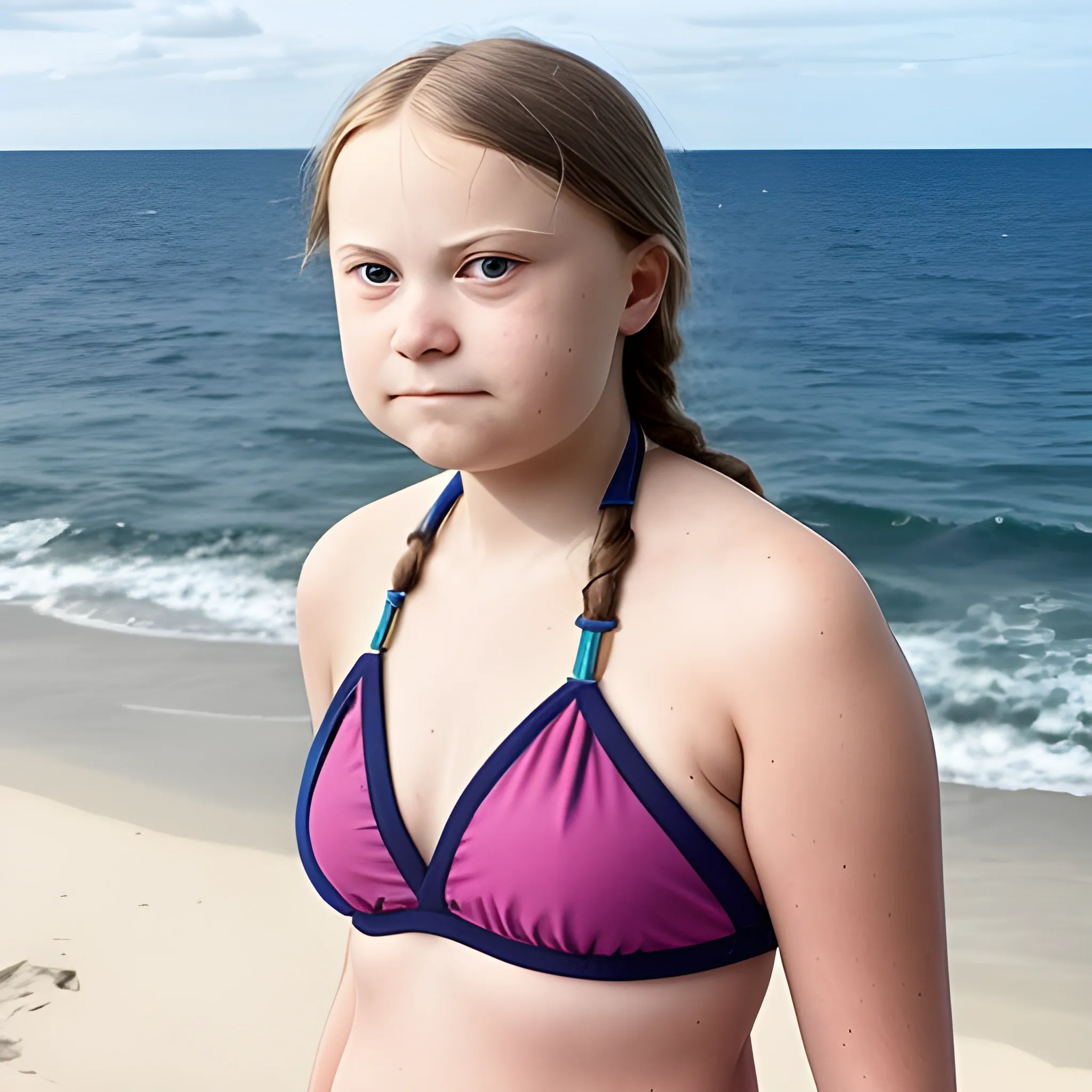 greta thunberg bikini