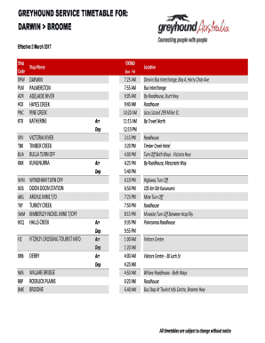 greyhound bus schedule