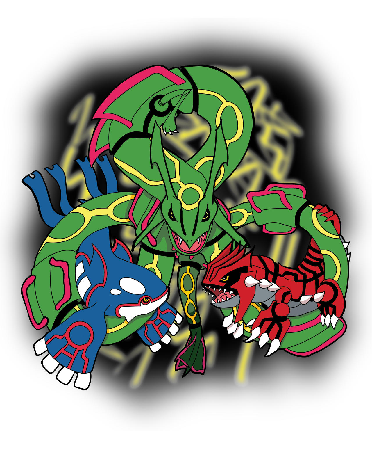 groudon and kyogre and rayquaza