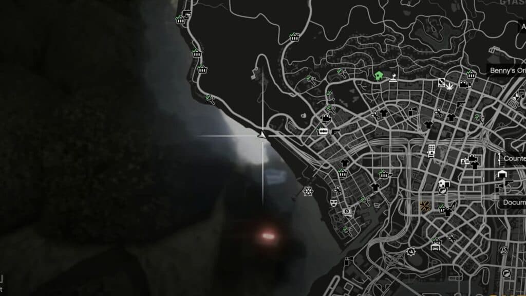 gta v shipwreck location