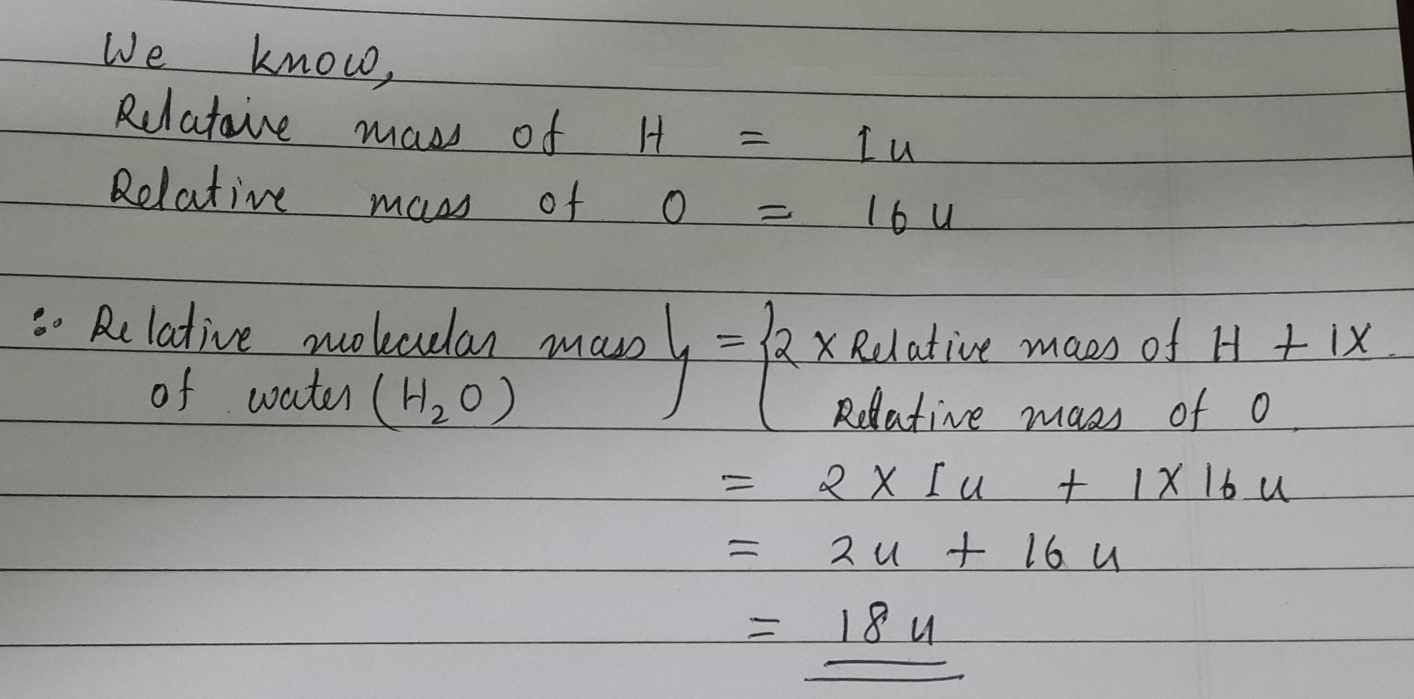 h2o molar mass