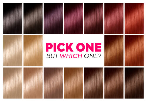 hair highlights color chart