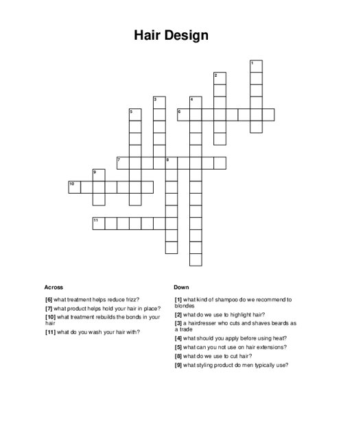 hair product crossword clue