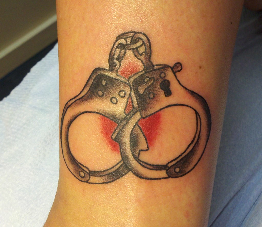 handcuff tattoo