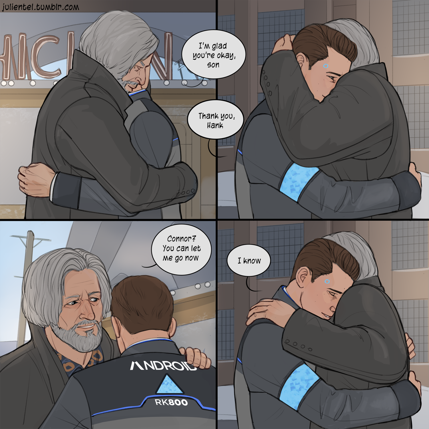 hank connor hug