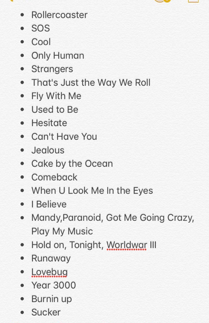 happiness begins tour setlist