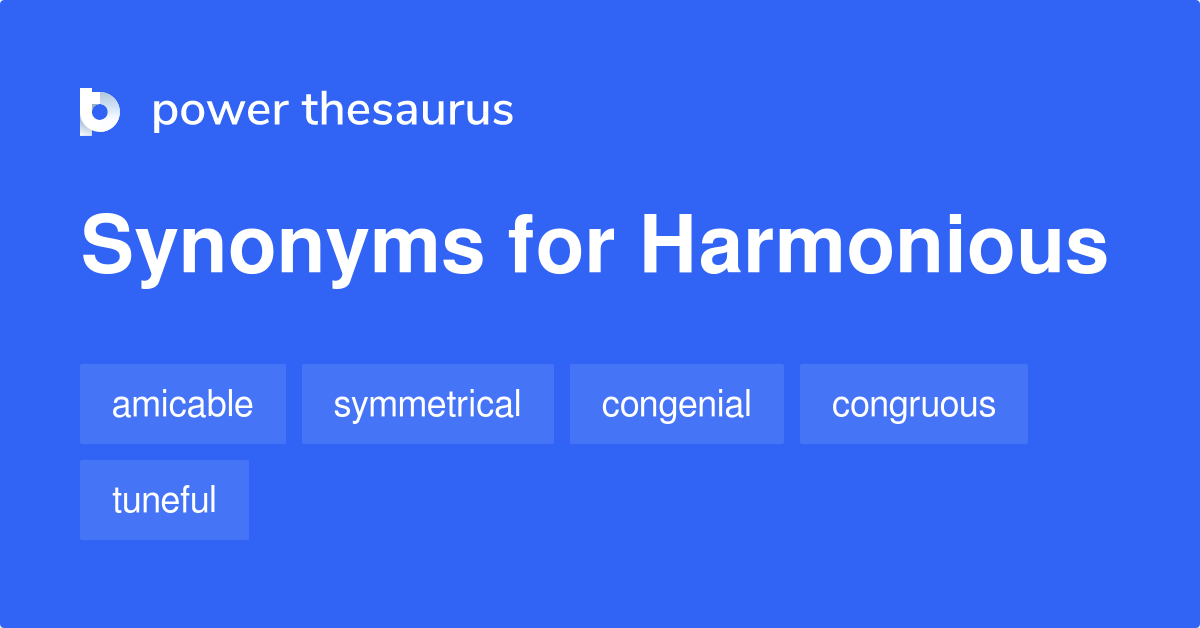 harmonious synonym