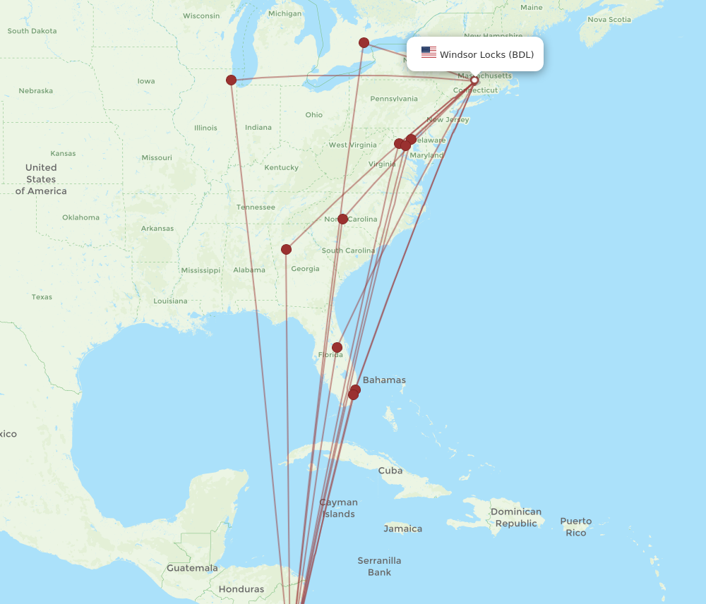 hartford to san juan non stop flights