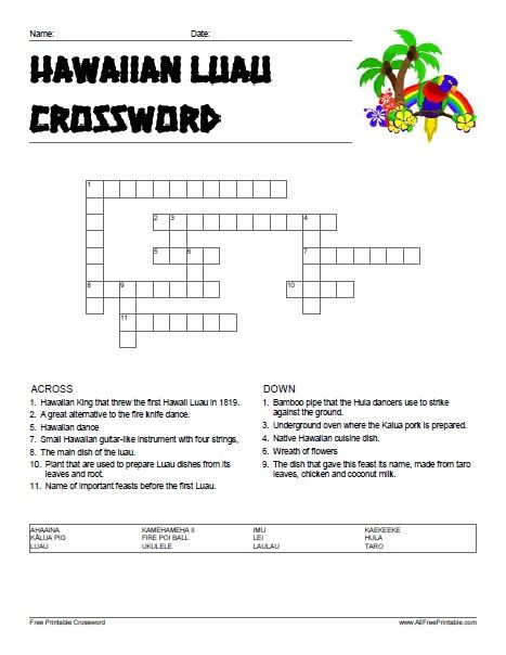 hawaiian tuna crossword clue