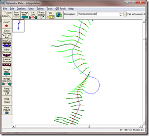 hec ras cross section spacing