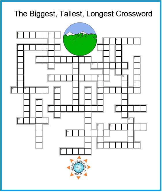 highest point crossword clue