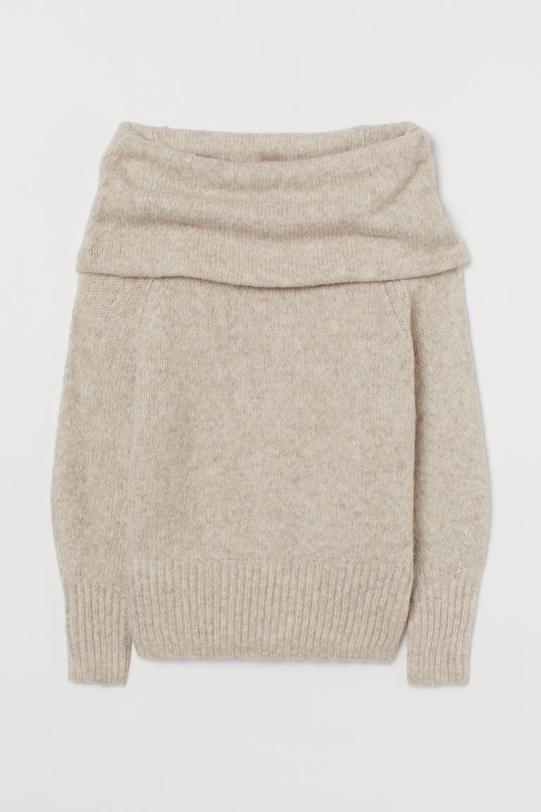 h&m off the shoulder sweater