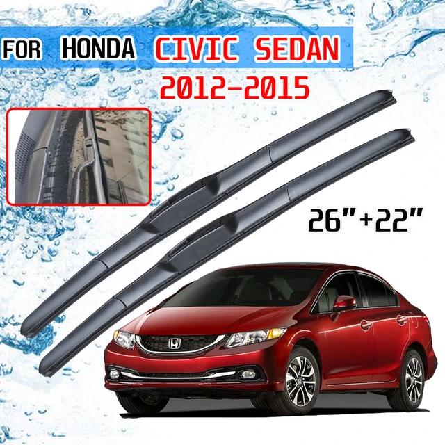 honda civic 2012 wiper size