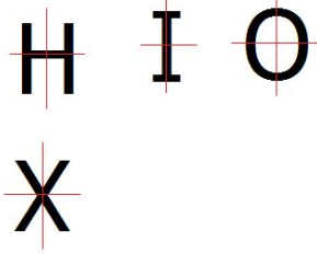 how many letters have one line of symmetry