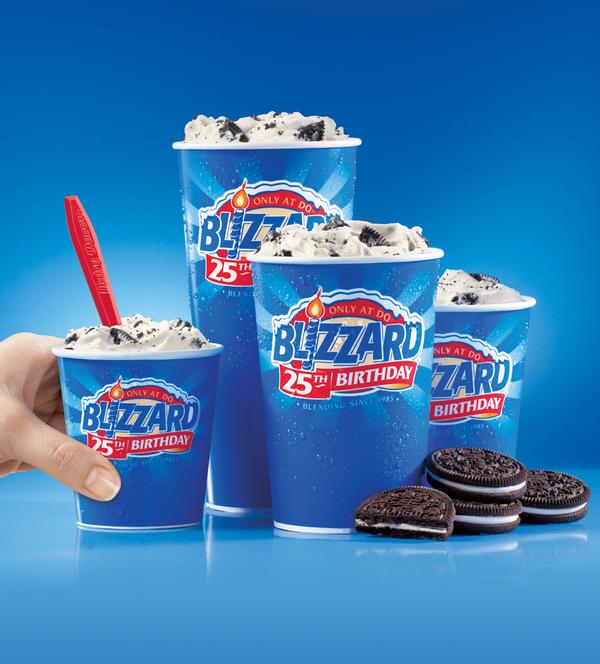 how many ounces is a mini blizzard