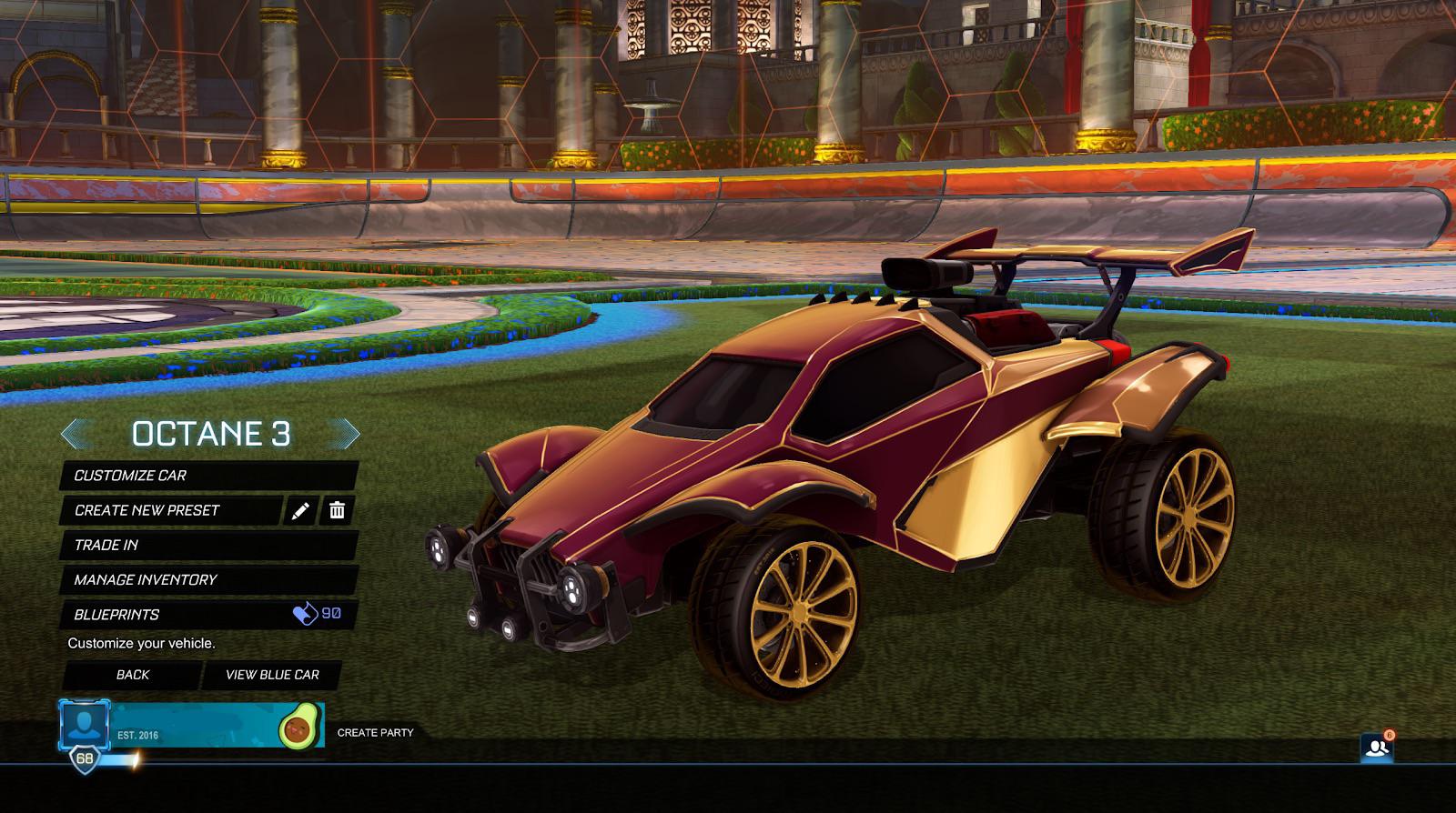 how many presets can you have in rocket league