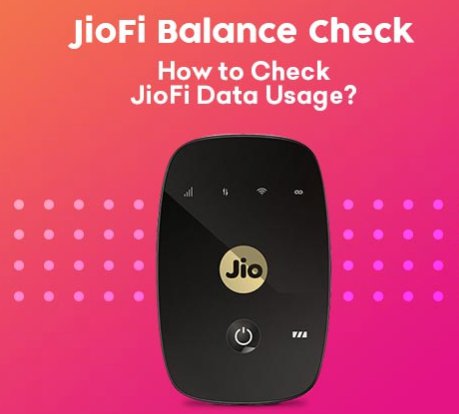 how to check data balance in jiofi