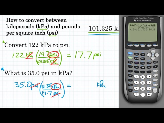 how to convert psi to kpa