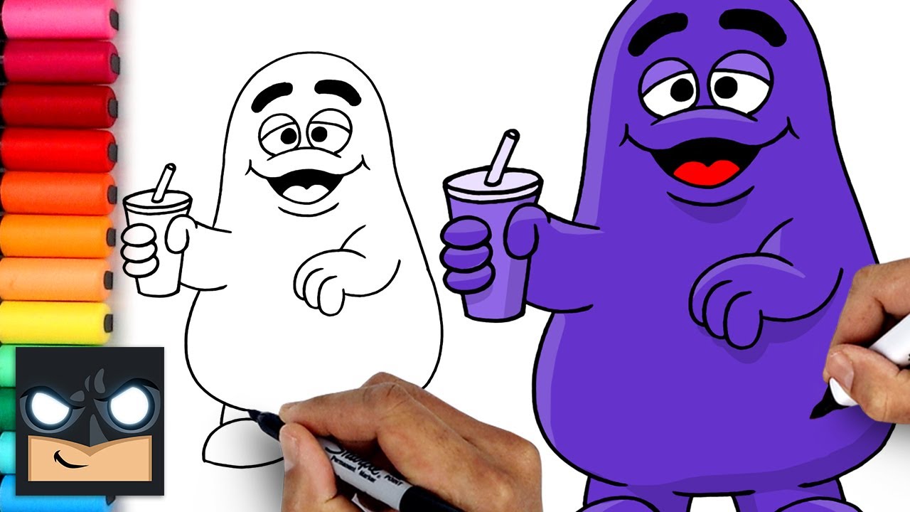 how to draw grimace