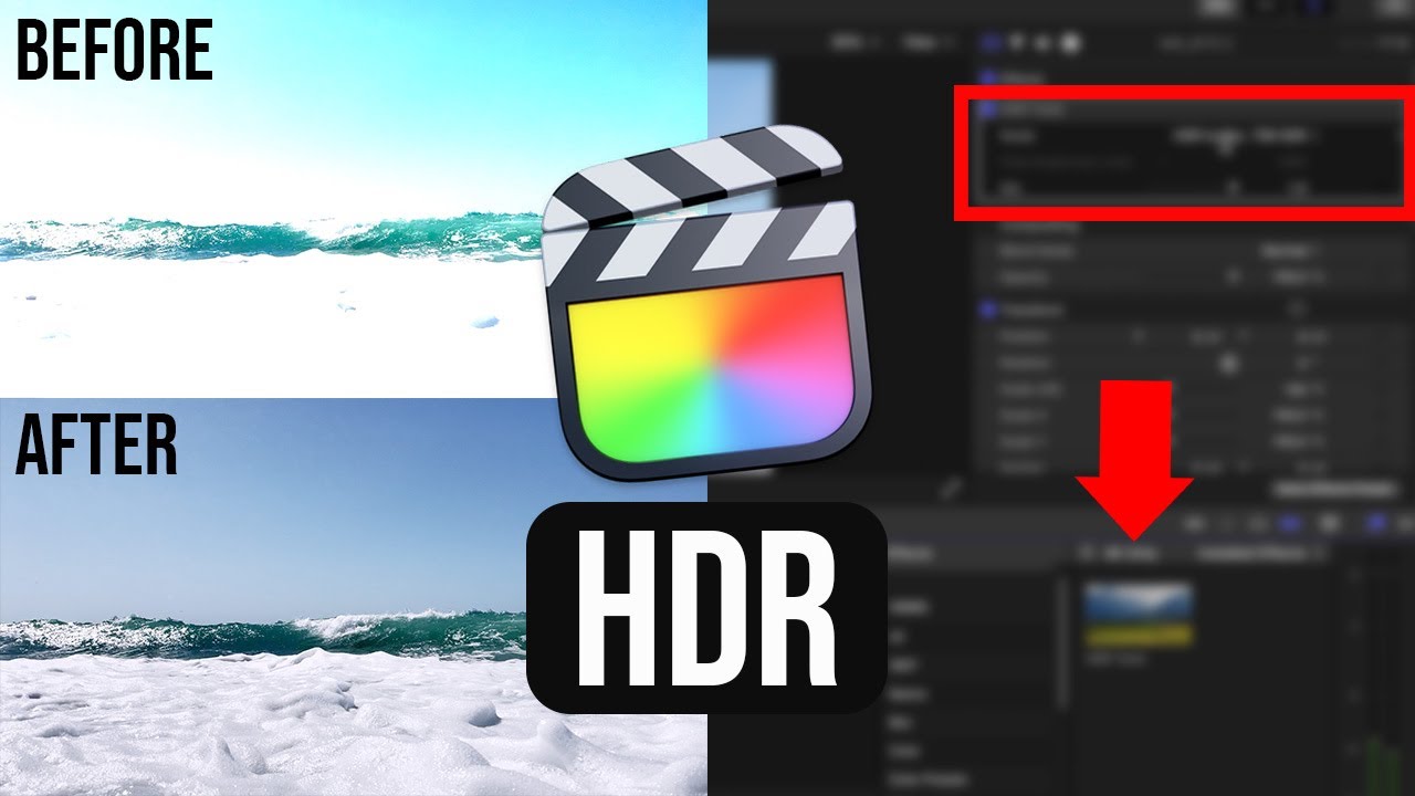 how to edit hdr in final cut pro