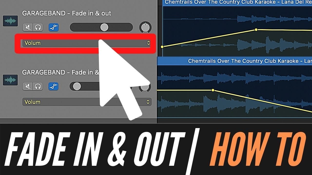 how to fade in garageband