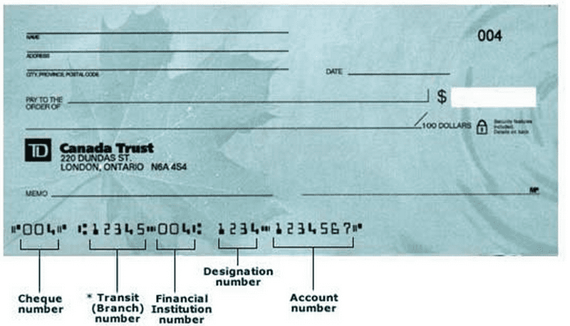 how to find account number td