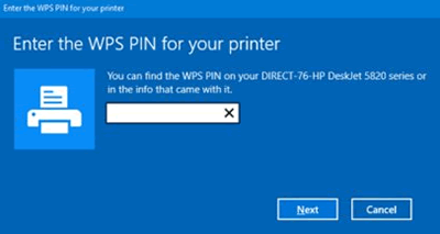 how to find wps pin on hp printer